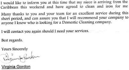 recommendation letter for cleaning lady under fontanacountryinn com recommendation letter for cleaning lady